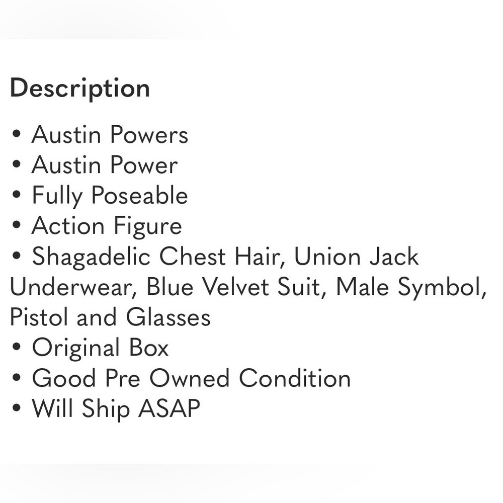 TRENDMASTERS 1998 AUSTIN POWERS FULL POSABLE DOLL & WORKING TALKING STAND IN BOX - Picture 15 of 15